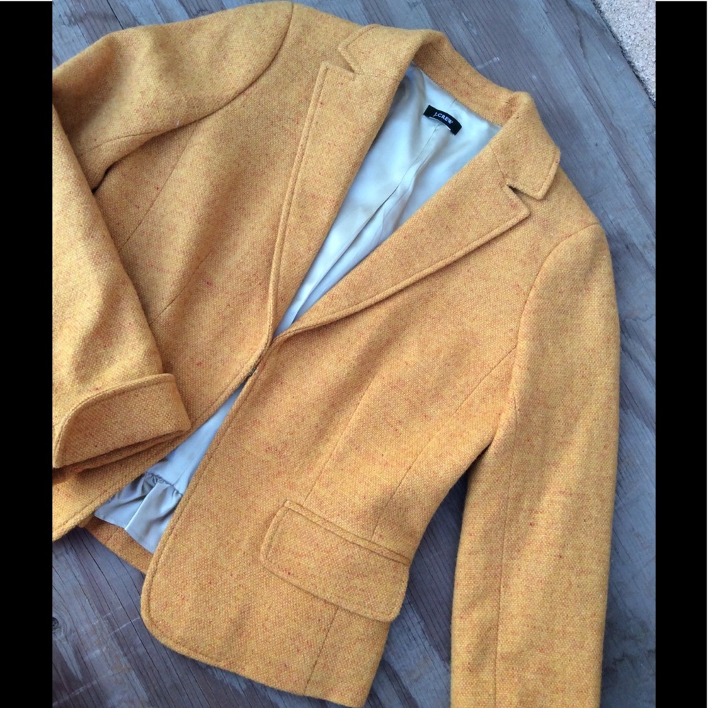 J. Crew Mustard Yellow Blazer
